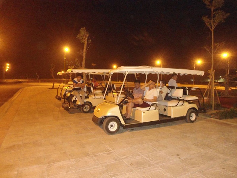 Khu đô thị dự án Goldenbay buổi tối hoạt động