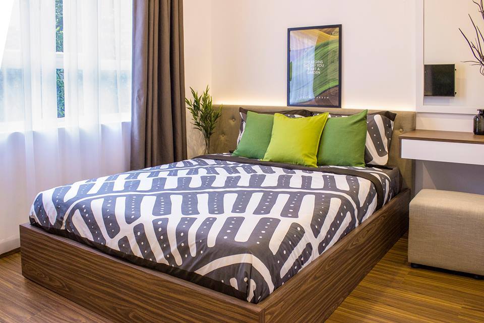 phòng ngủ căn hộ lavita garden lót ván sàn