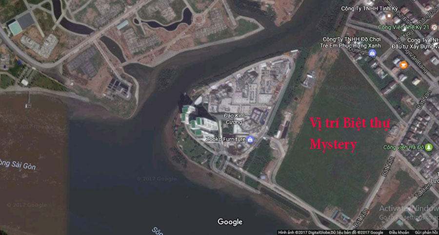 Vị trí căn hộ Saigon Mystery Villas quận 2