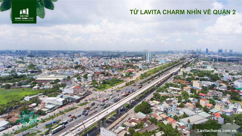 Hướng nhìn từ căn hộ lavita charm thủ đức