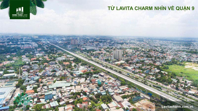 Hướng nhìn từ căn hộ lavita charm thủ đức