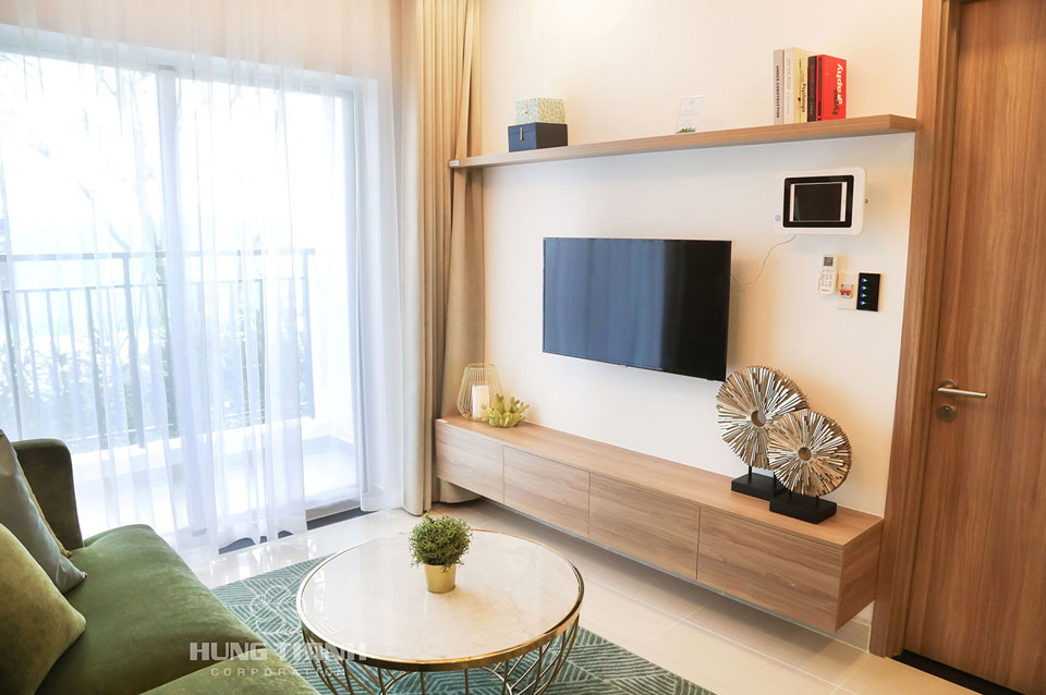 Phòng khách căn hộ mẫu lavita Charm thủ đức