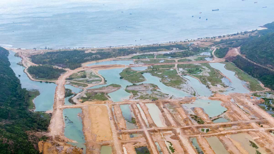 Hạ tầng thi công tại Hải Giang Bay Merry Land