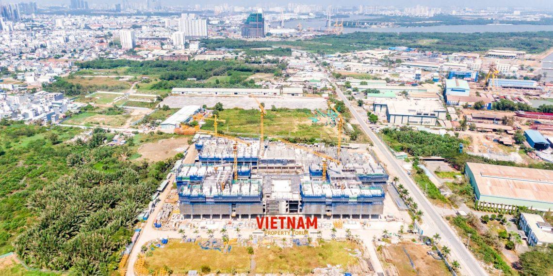 Tiến Độ thi công Q7 Saigon riverside tháng 3.2020
