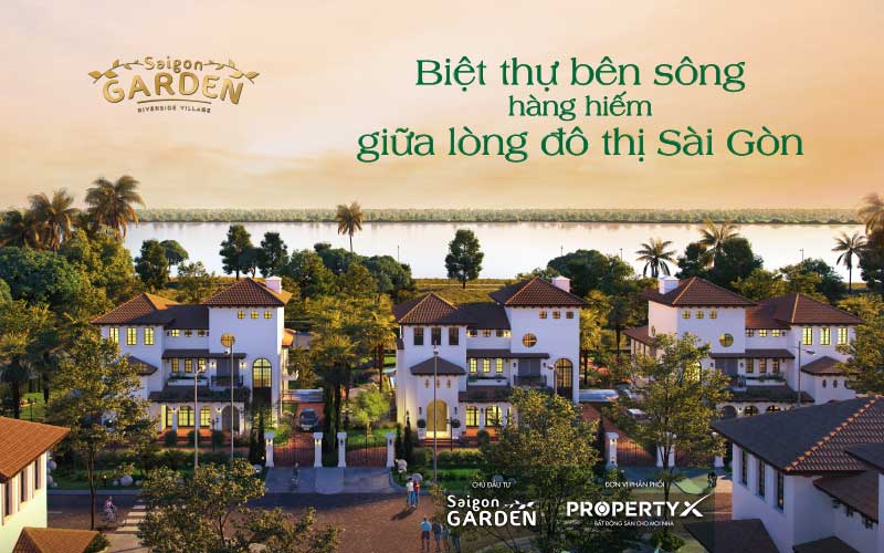 Phối cảnh Làng Biệt Thự Saigon Garden Riverside